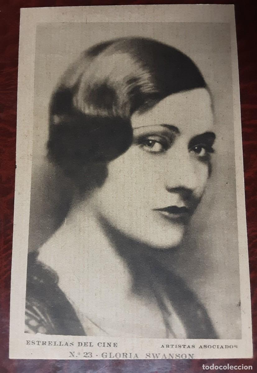 Cine: GLORIA SWANSON, TARJETA POSTAL ESTRELLAS DEL CINE , ARTISTAS ASOCIADOS.