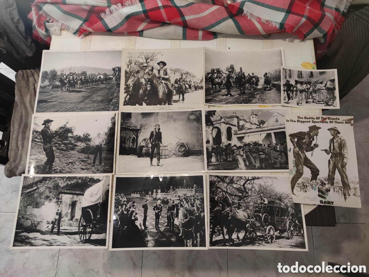 Cine: Lote 9 Fotos - Vera Cruz (Veracruz) - Gary Cooper, Burt Lancaster - Original de distribuidora