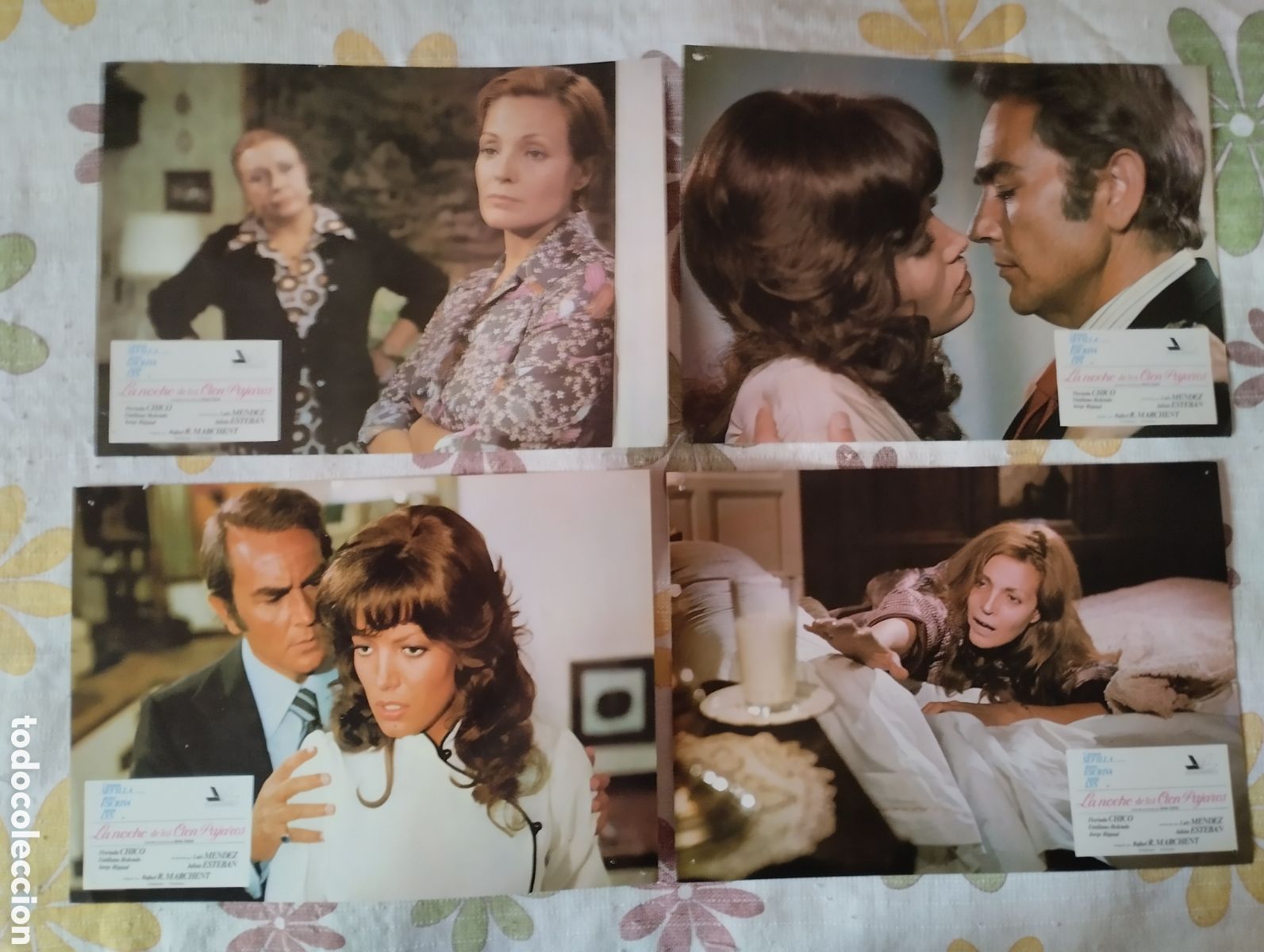 Cine: 12 FOTOCROMOS - LA NOCHE DE LOS CIEN PAJAROS - CARMEN SEVILLA AGATA LYS