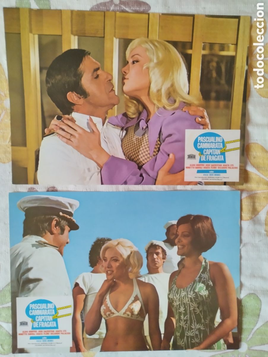 Cine: 10 FOTOCROMOS - PASCUALINO CAMMARATA XAPITAN DE FRAGATA - AGATA LYDLS