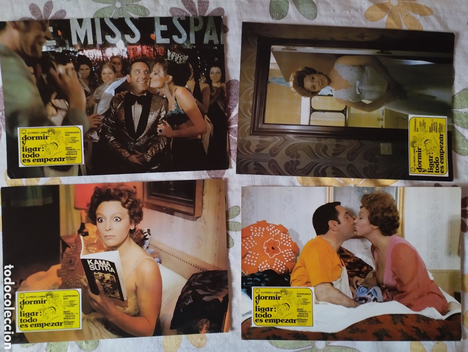 Cine: 12 FOTOCROMOS - DORMIR Y LIGAR TODO ES EMPEZAR - SET COMPLETO - ALFREDO LANDA ESPERANZA ROY