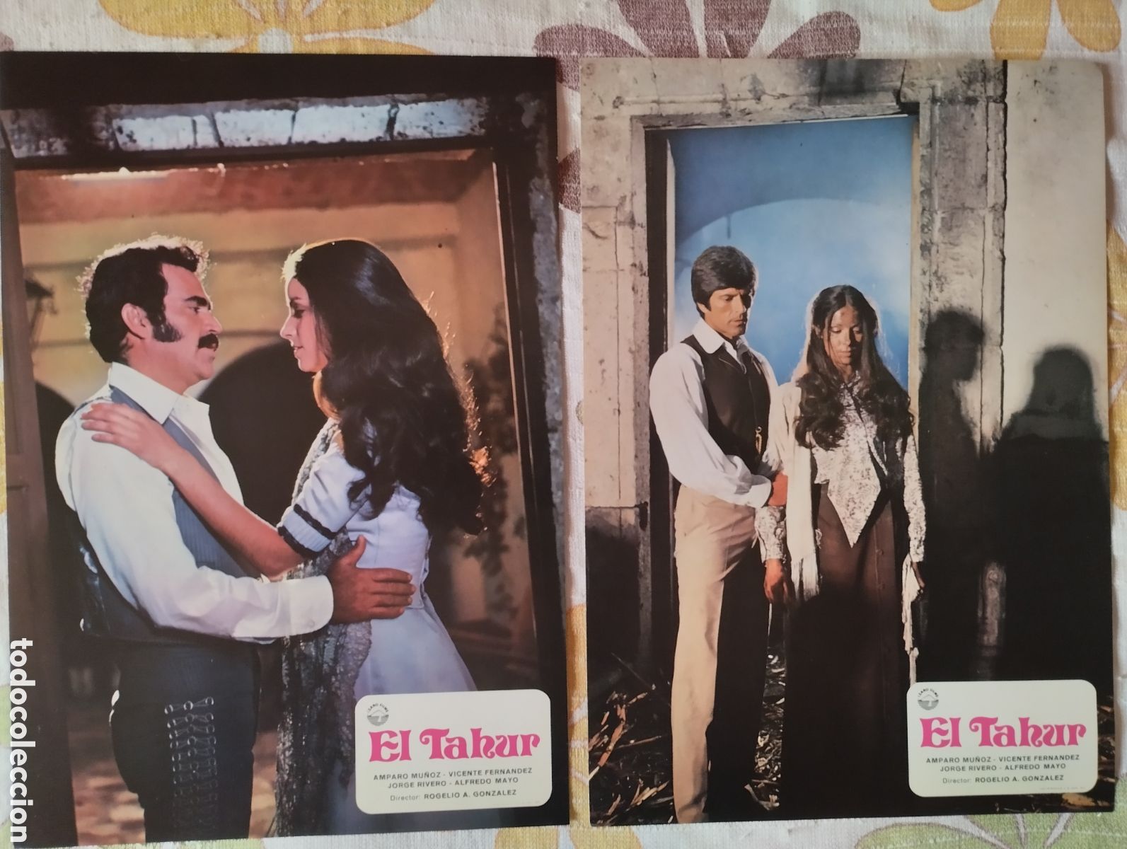 Kino: 12 FOTOCROMOS - TAHUR - SET COMPLETO - AMPARO MU&Ntilde;OZ