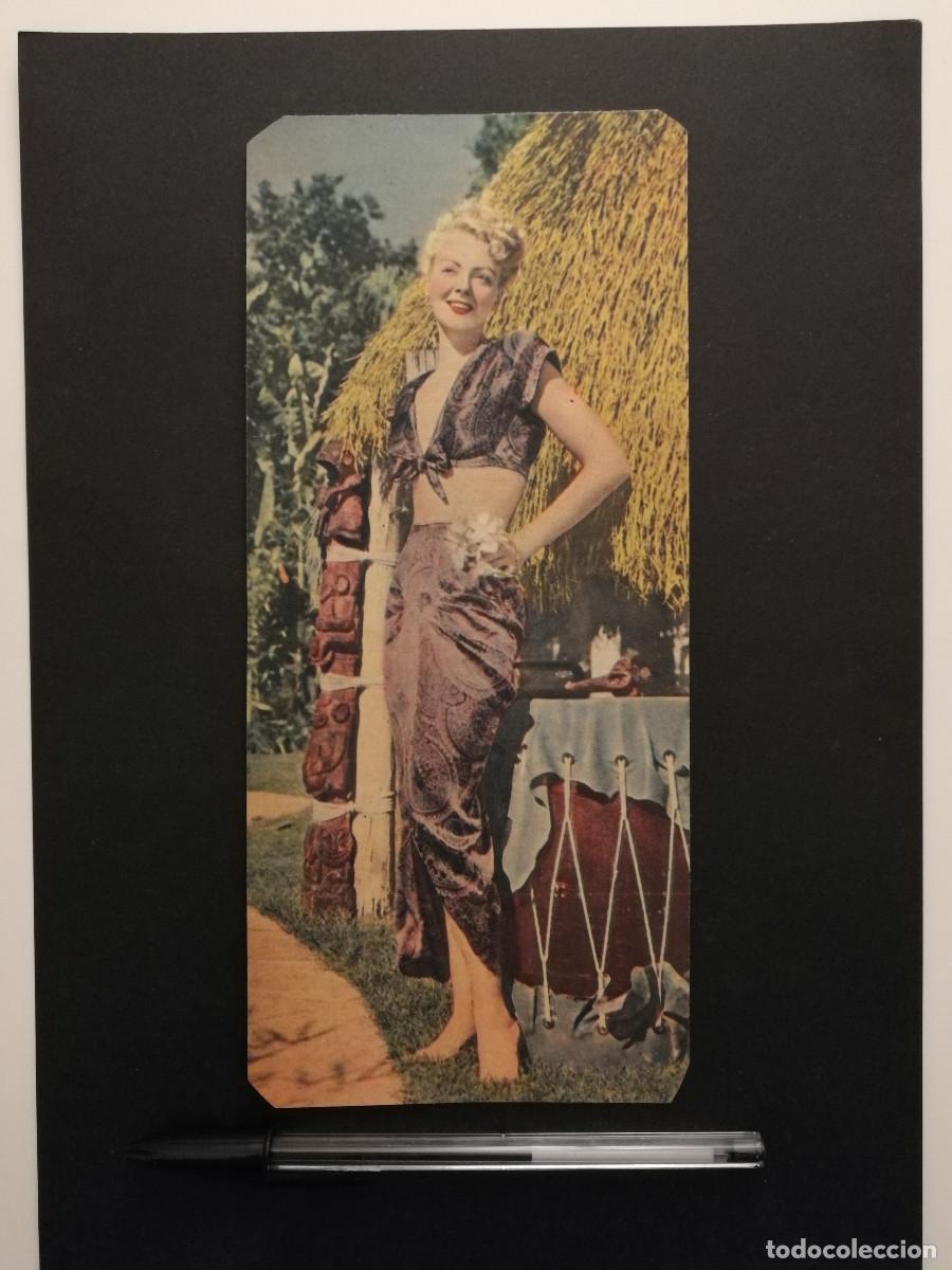 Cine: ANTIGUA LAMINA ACARTONADA - Leslie Brooks
