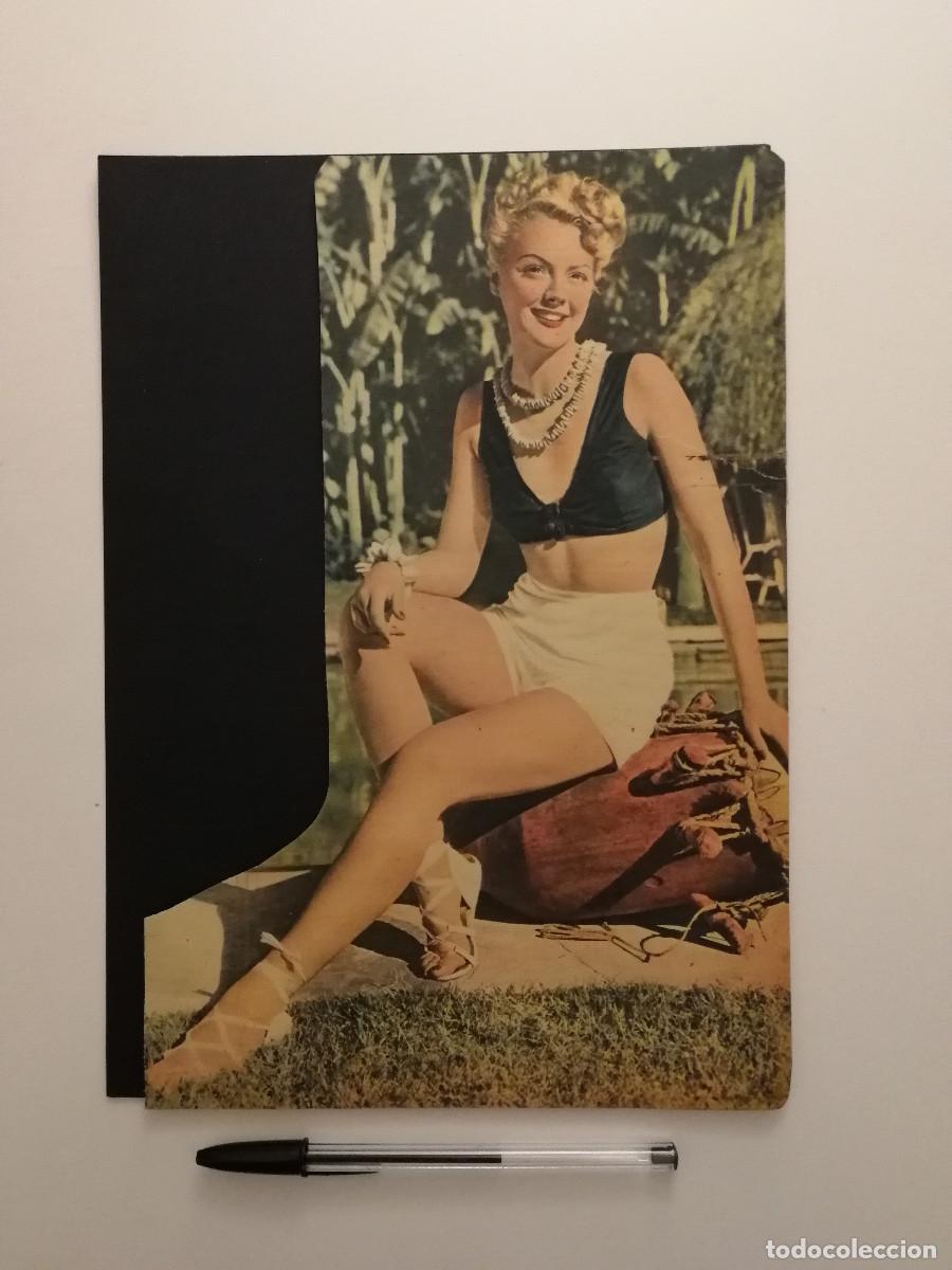 Cine: ANTIGUA LAMINA ACARTONADA - Leslie Brooks