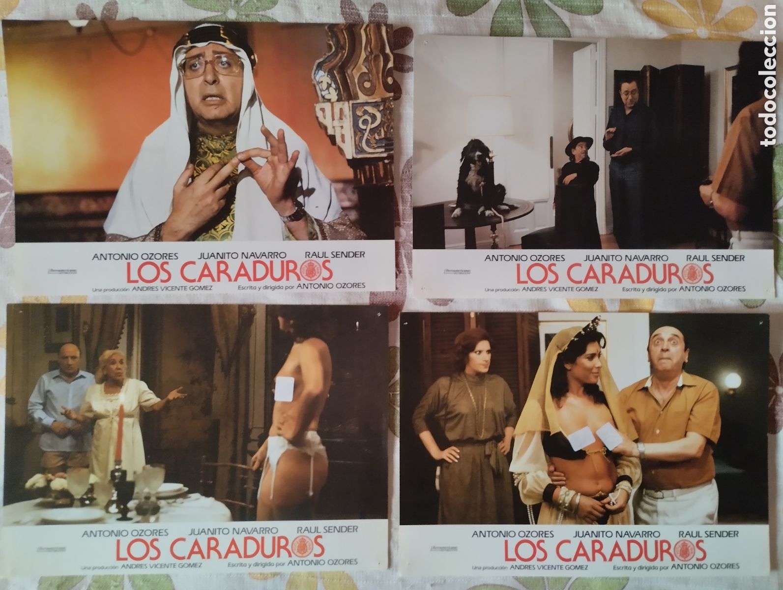 Cine: 12 FOTOCROMOS - LOS CARADUROS - SET COMPLETO - ALFREDO LANDA