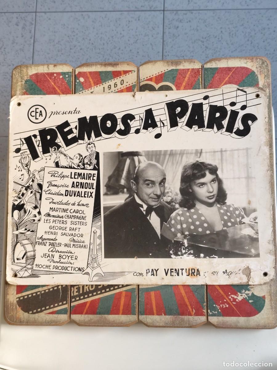 Cine: Fotocromo Cart&oacute;n Iremos a Paris
