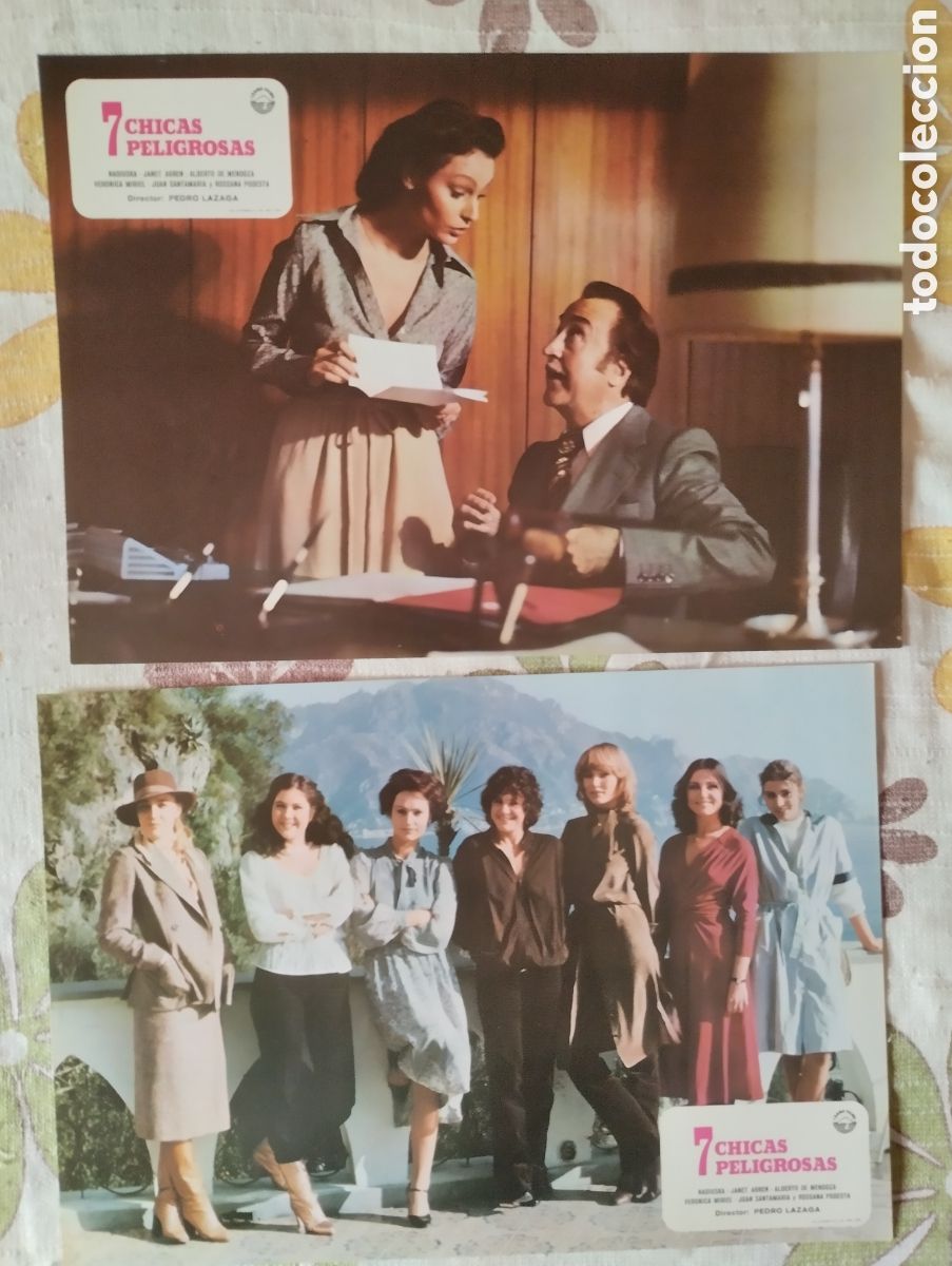 Cine: 12 FOTOCROMOS - 7 CHICAS PELIGROSAS - SET COMPLETO - NADIUSKA