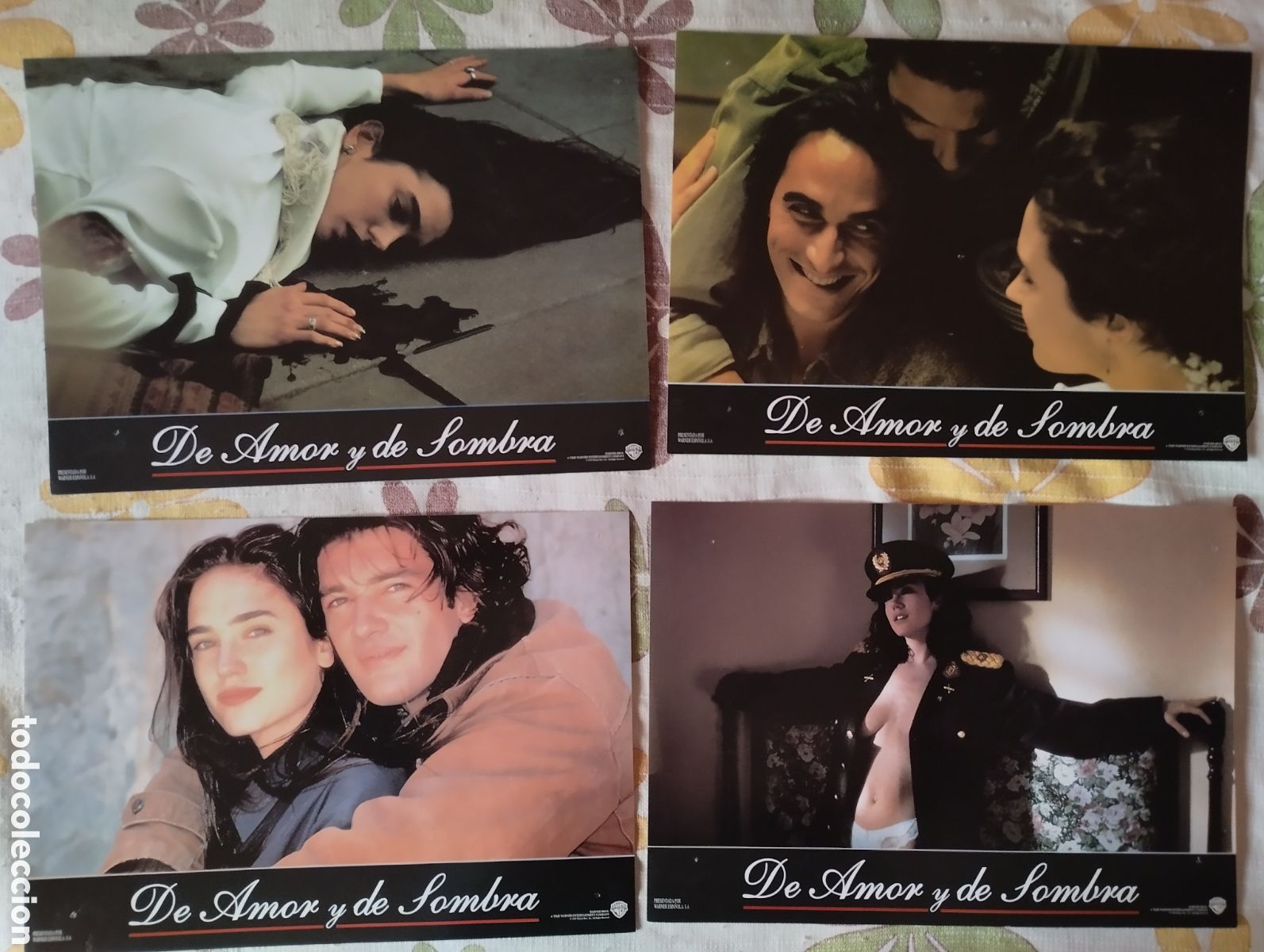 Cine: 12 FOTOCROMOS - DE AMOR Y DE SOMBRA - SET COMPLETO - ANTONIO BANDERAS