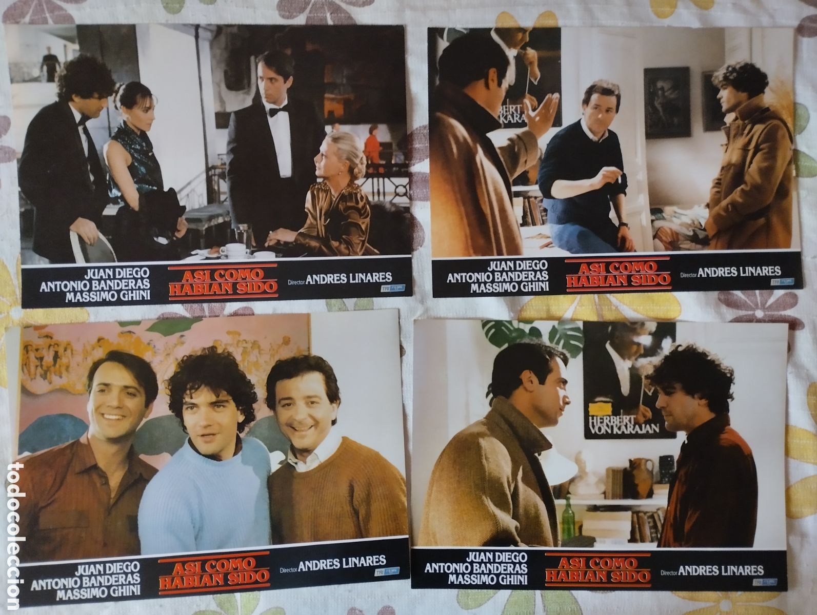 Cine: 8 FOTOCROMOS - ADI COMO HABIAN SIDO - SET COMPLETO - ANTONIO BANDERAS
