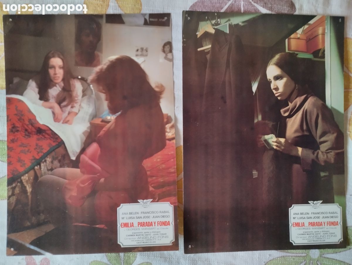 Cine: 12 FOTOCROMOS - EMILIA PARADA Y FONDA - SET COMPLETO - ANA BEL&Eacute;N