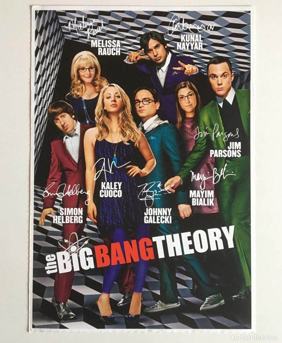 Cine: The Big Bang Theory / One Direction Autograph Card Mini Poster A5 Bravo Germany 2012 TV Series Music