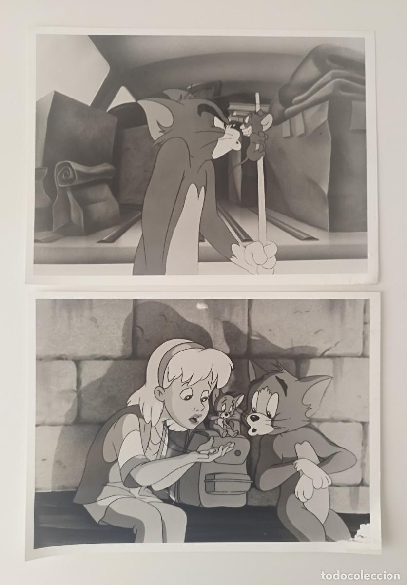 Cine: Tom y Jerry: La pel&iacute;cula (1992) 2 Fotograf&iacute;as Originales de Prensa Hanna-Barbera