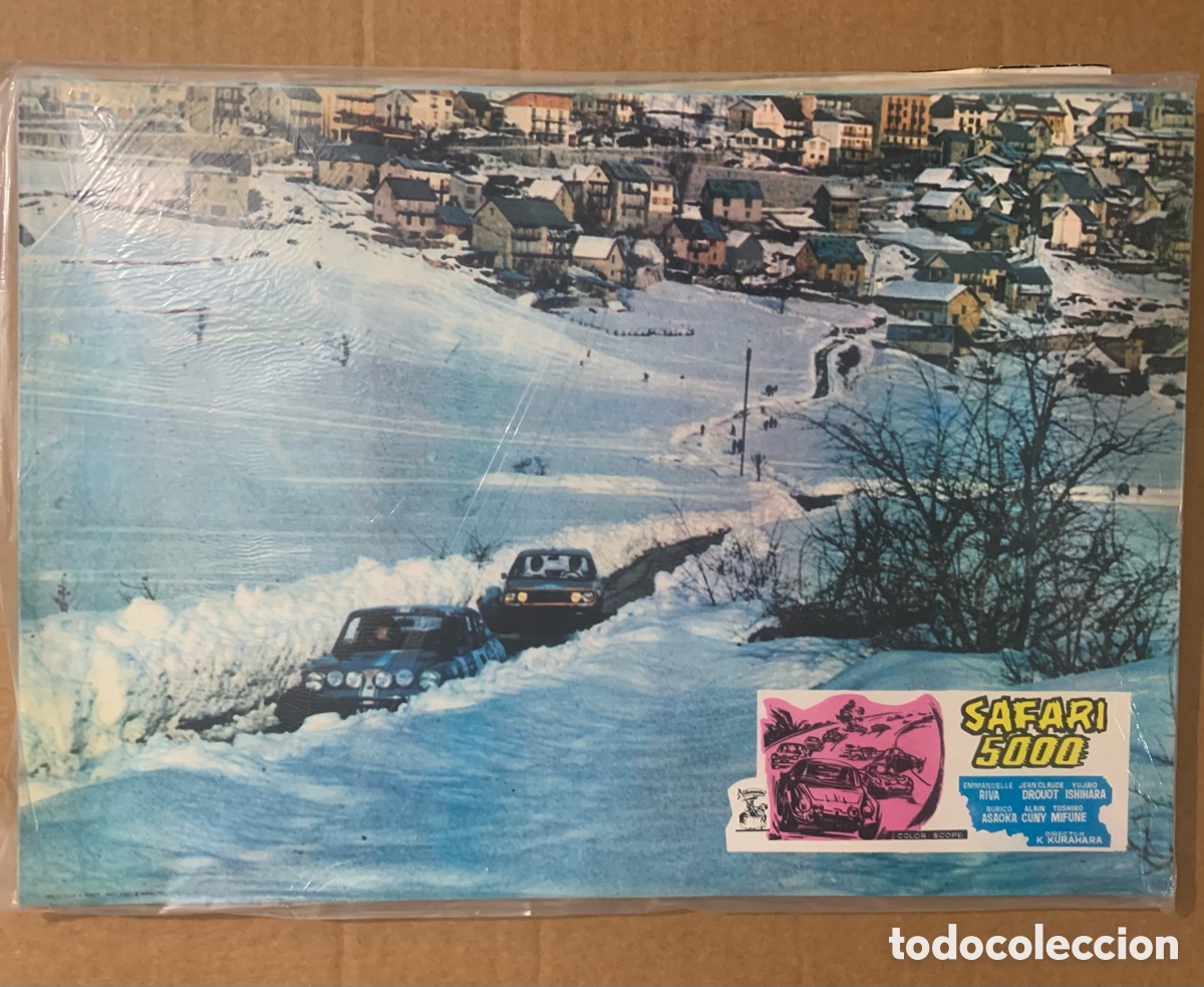 Cine: LOTE FOTOCROMOS CARTELES DE CINE SAFARI 5000 K KURAHARA POSTER