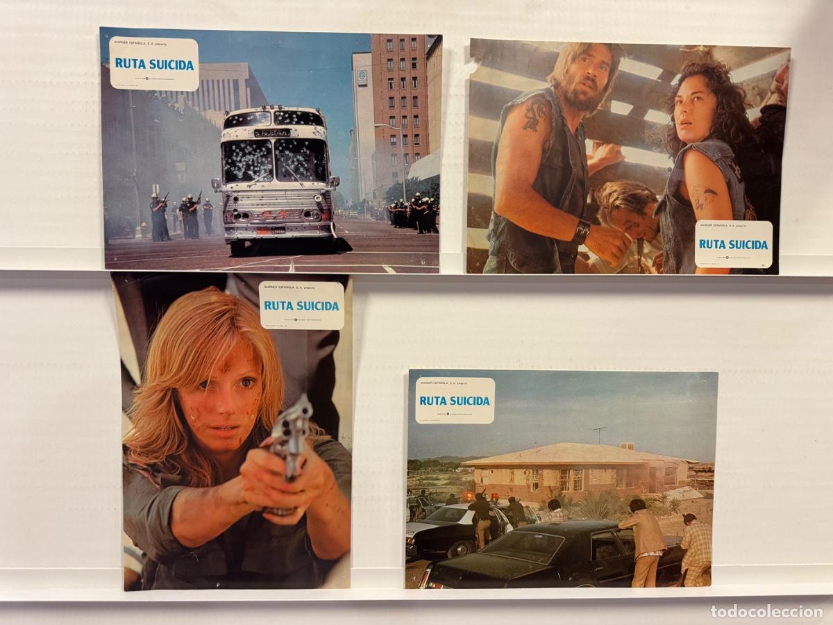 Cine: Ruta suicida, Clint Eastwood, Sondra Locke, 4 FOTOCROMOS