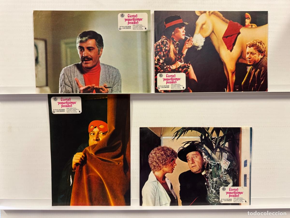 Cine: Ciertos peque&ntilde;isimos pecados, Nino Manfredi, Alberto Sordi, 4 FOTOCROMOS