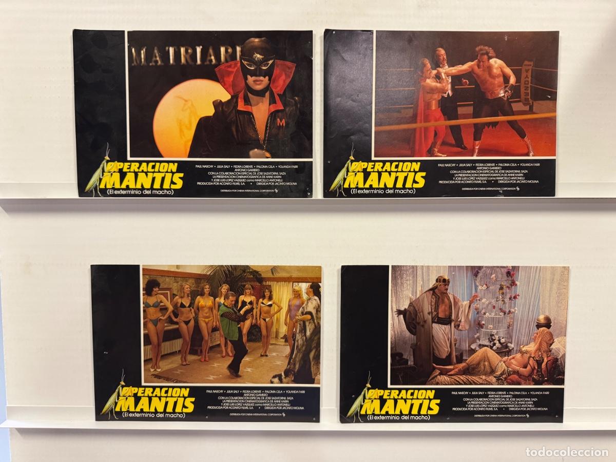 Cine: Operacion Mantis, Julia Saly, Paloma Cela, 4 FOTOCROMOS