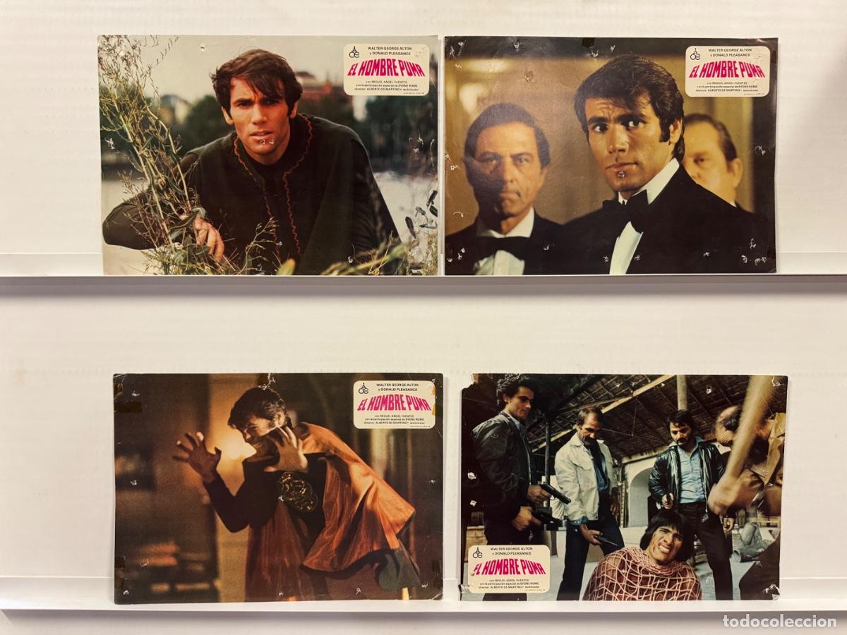 Cine: El hombre puma, Geroge Alton, Donald Pleasance, 4 FOTOCROMOS