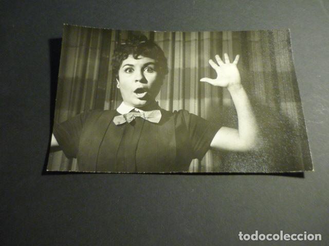Cine: LINA MORGAN ACTRIZ ANTIGUA FOTOGRAFIA J. FERCO FOTOGRAFO 16,5 X 10,5 CM