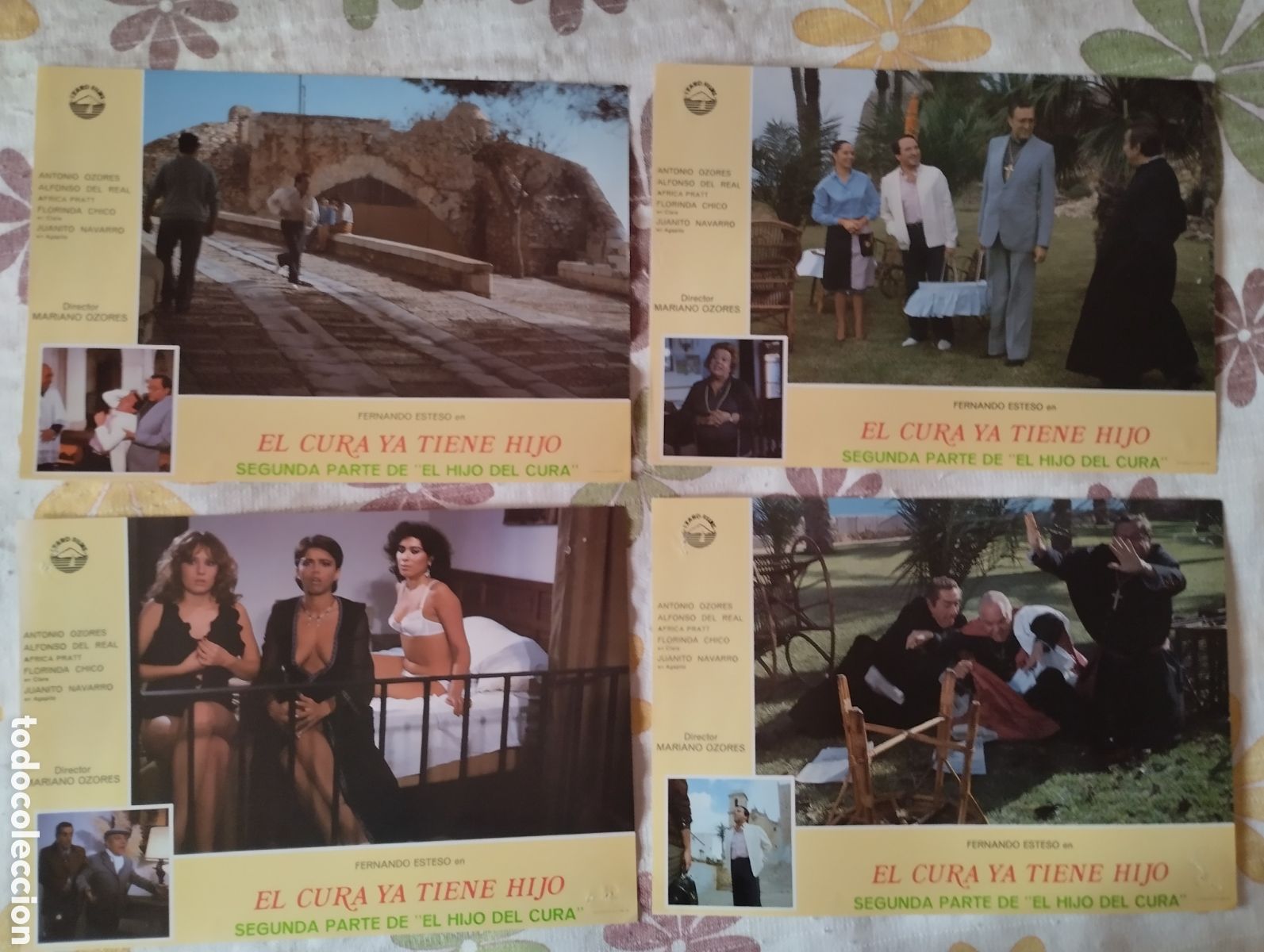 Cine: 12 FOTOCROMOS - EL CURA YA TUENE HIJO - SET COMPLETO- FERNANDO ESTESO