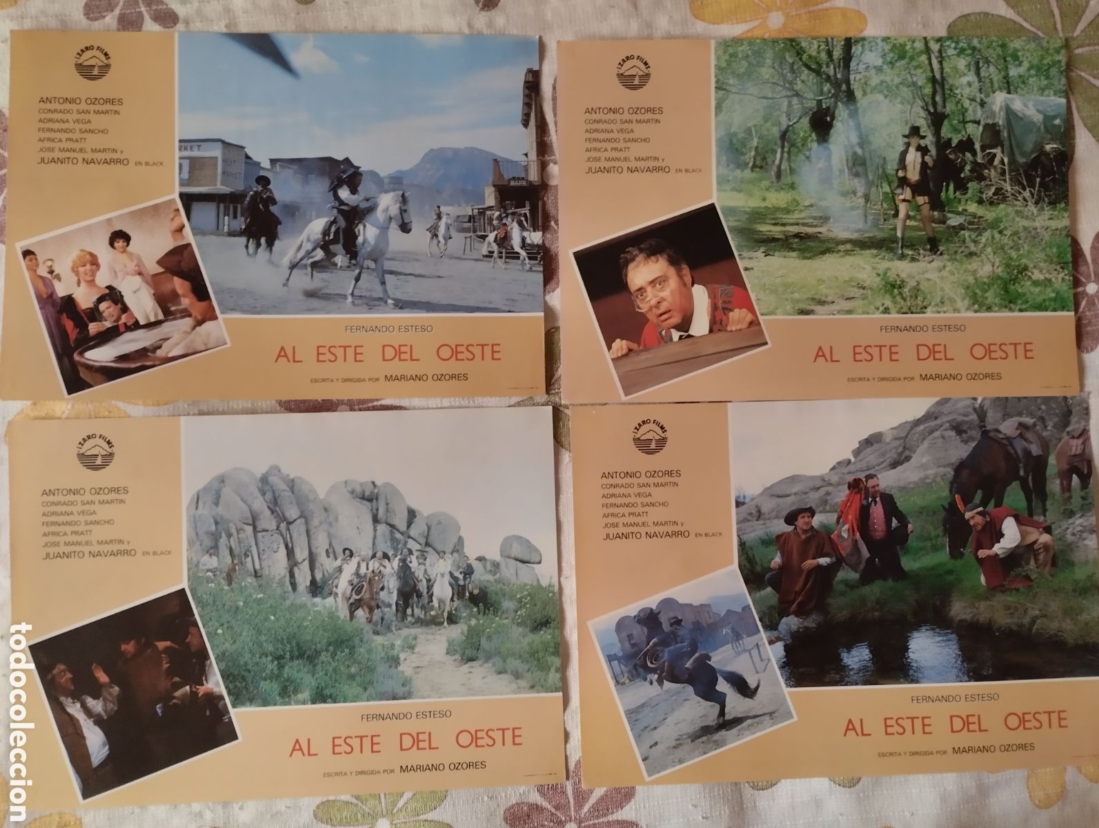 Cine: 12 FOTOCROMOS - EL ESTE DEL OESTE - SET COMPLETO - FERNANDO ESTESO