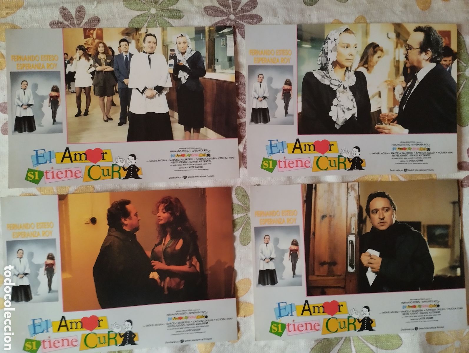 Cine: 12 FOTOCROMOS EL AMOR SI TIENE CURA - SET COMPLETO - FERNANDO ESTESO