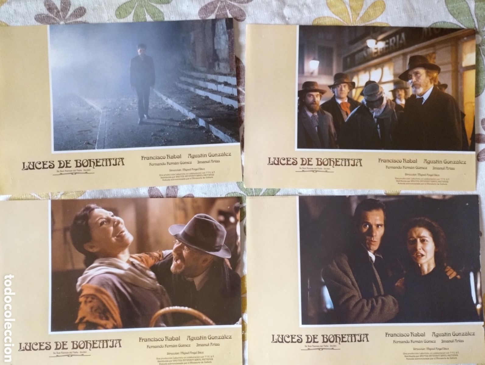 Cine: 12 FOTOCROMOS - LUCES DE BOHEMIA - SET COMPLETO - PACO RABAL