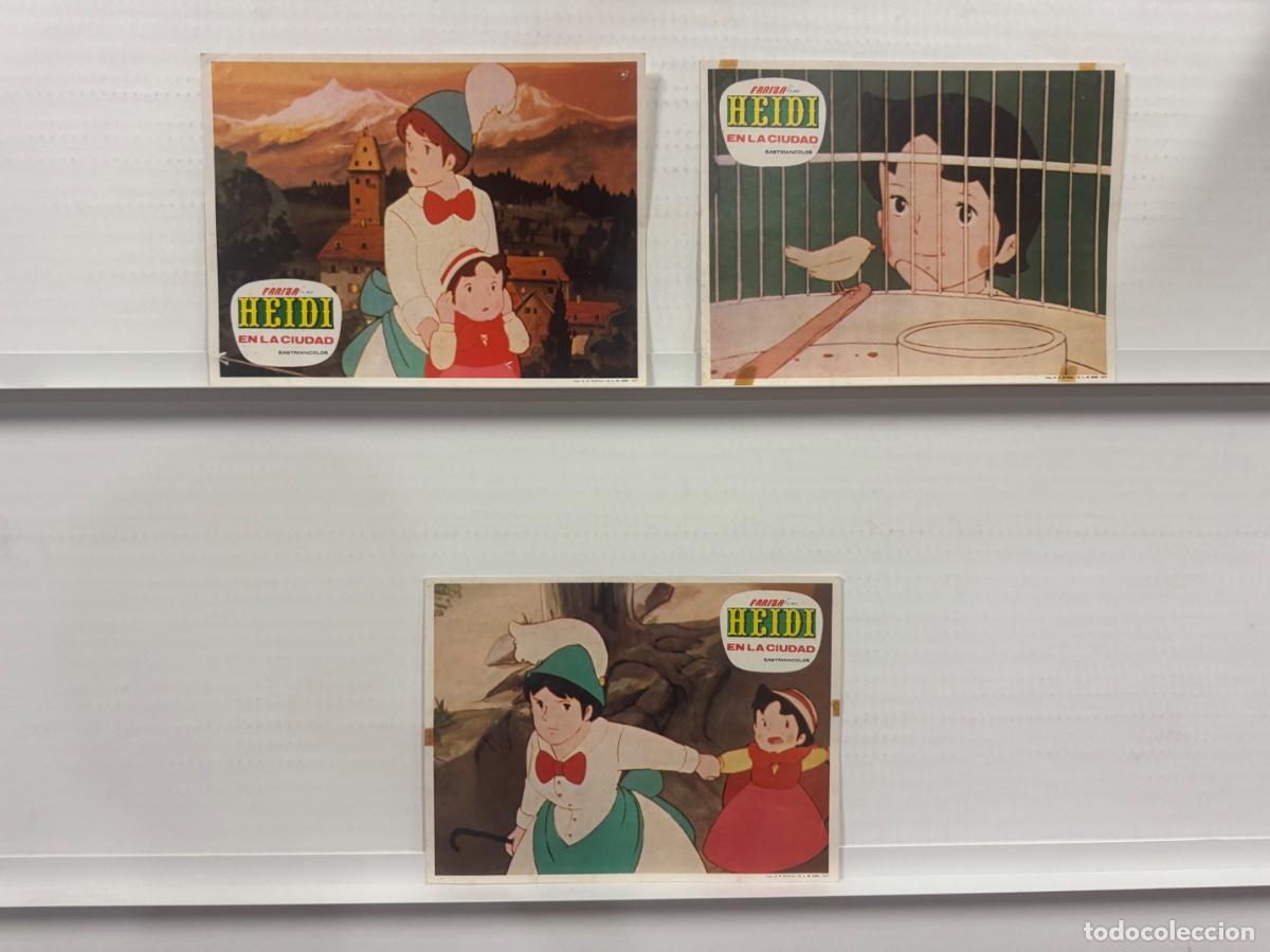 Cine: Heidi en la ciudad, Animacion, 3 FOTOCROMOS