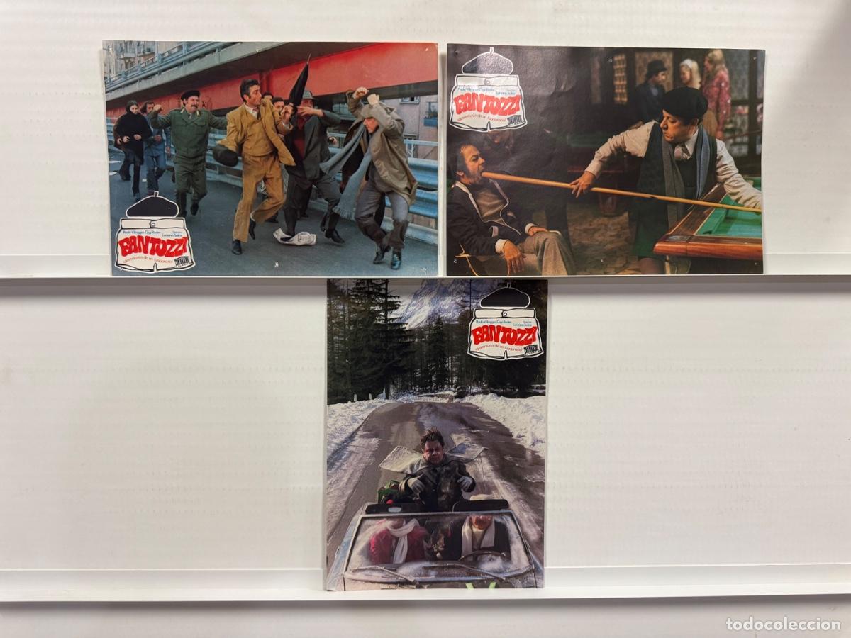 Cine: Fantozzi, Paolo Vilaggio, Gigi Reder, 3 FOTOCROMOS