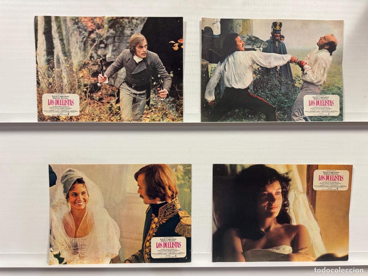 Cine: Los duelistas, Keith Carradine, Harvey Keitel, 4 FOTOCROMOS