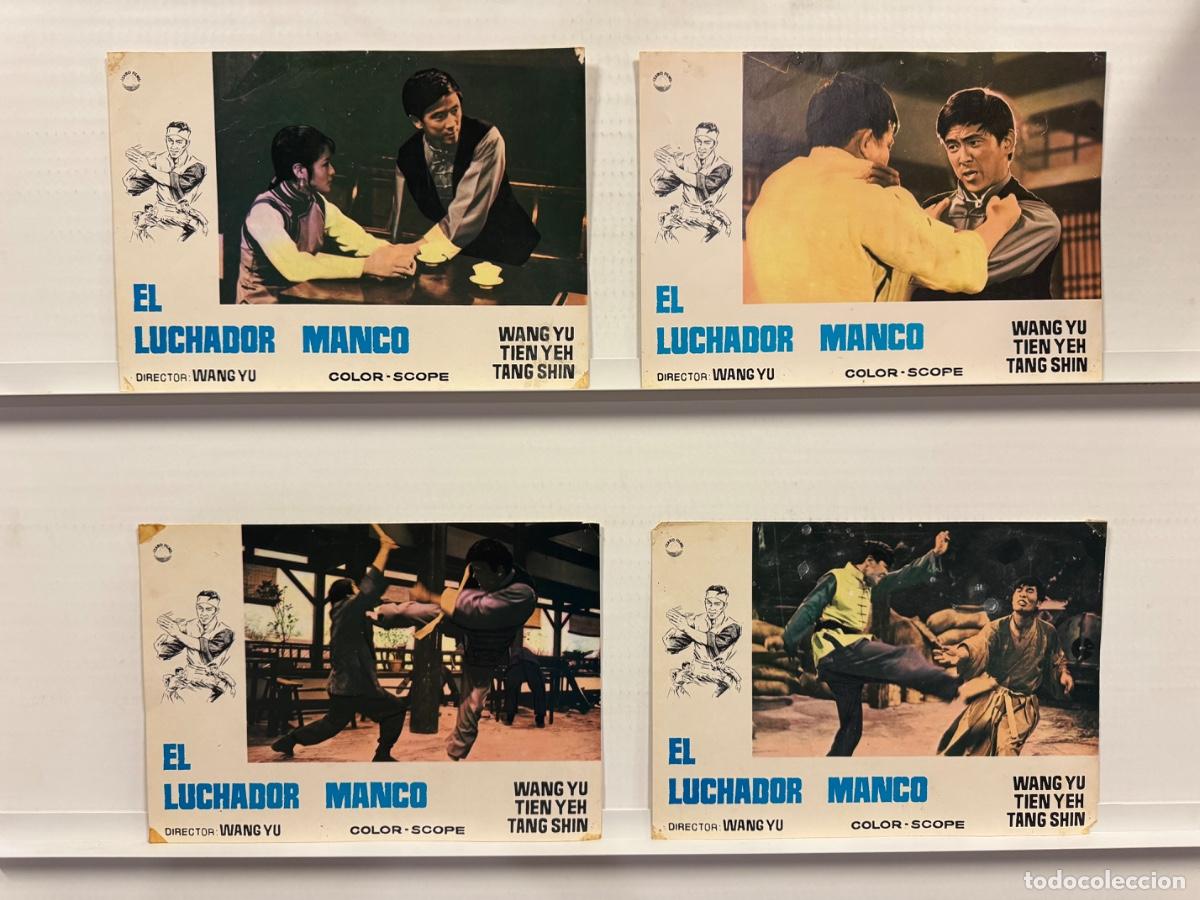 Cine: El luchador manco, Wang Yu, Tien Yeh, 4 FOTOCROMOS