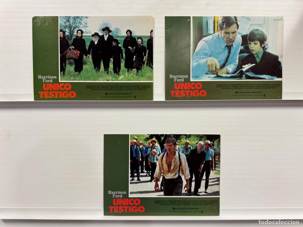 Cine: Unico testigo, Harrison Ford, 3 FOTOCROMOS