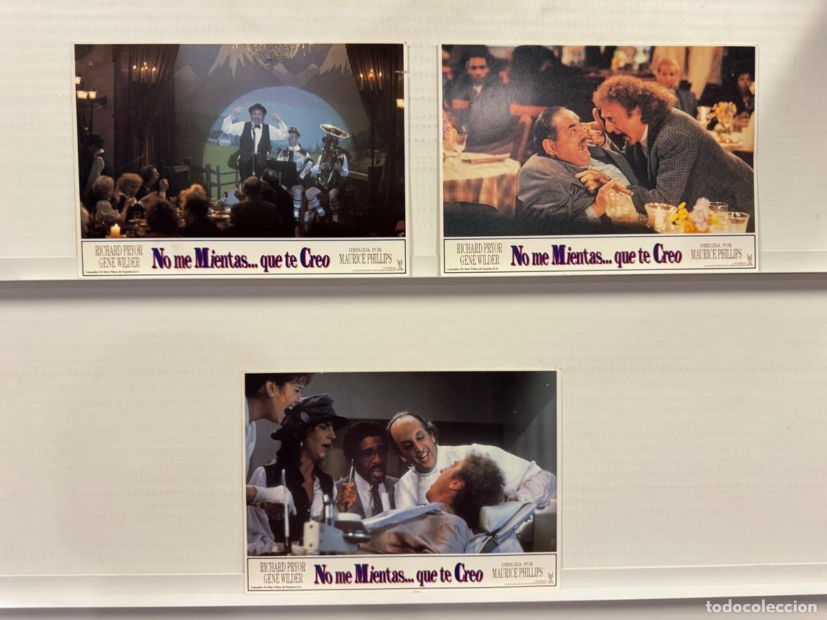 Cine: No me mientas que te creo, Richard Pryor, Gene Wilder, 3 FOTOCROMOS
