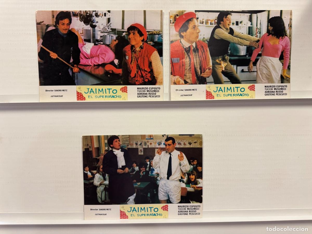 Cine: Jaimito el super macho, Maurizio Esposito, Tuccio Musumeci, 3 FOTOCROMOS