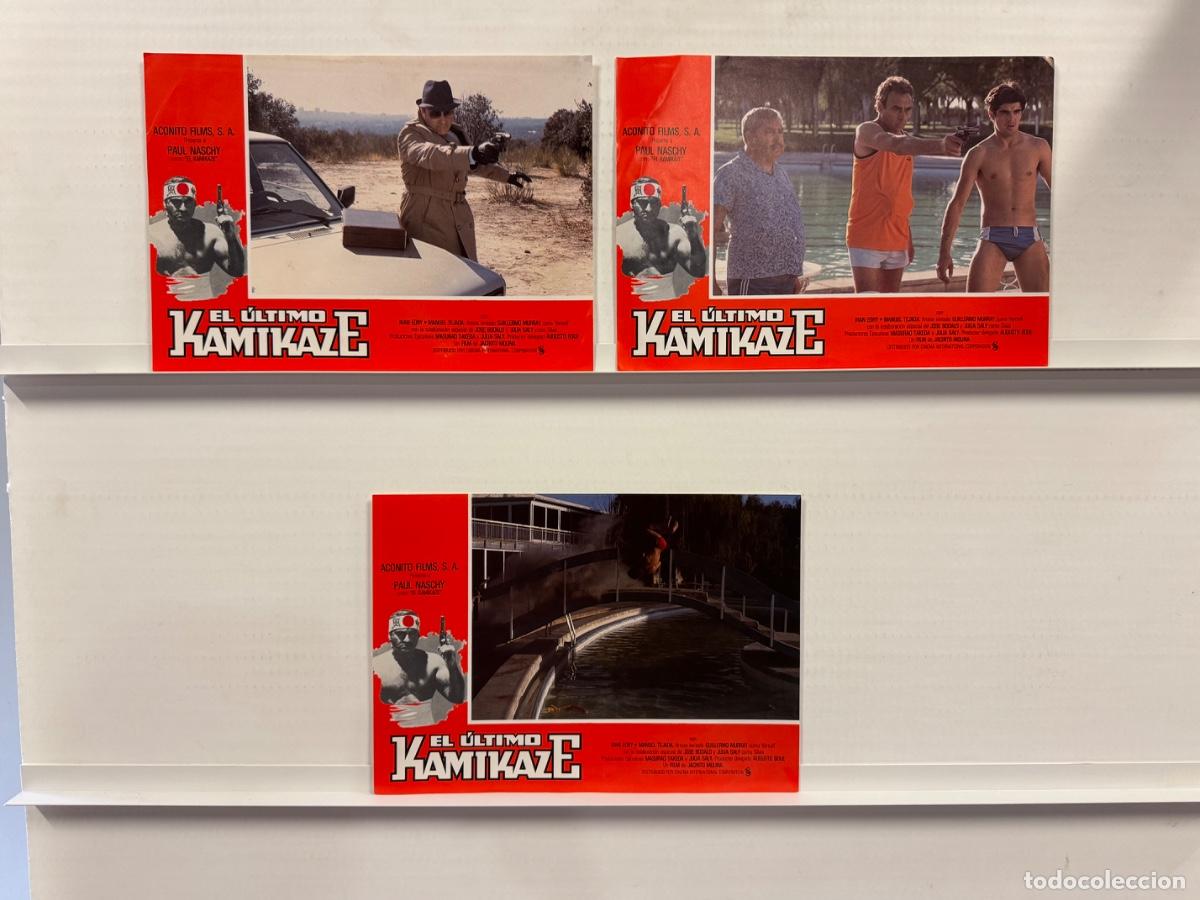 Kino: El ultimo Kamikaze, Iran Eory, Manuel Tejada, 3 FOTOCROMOS
