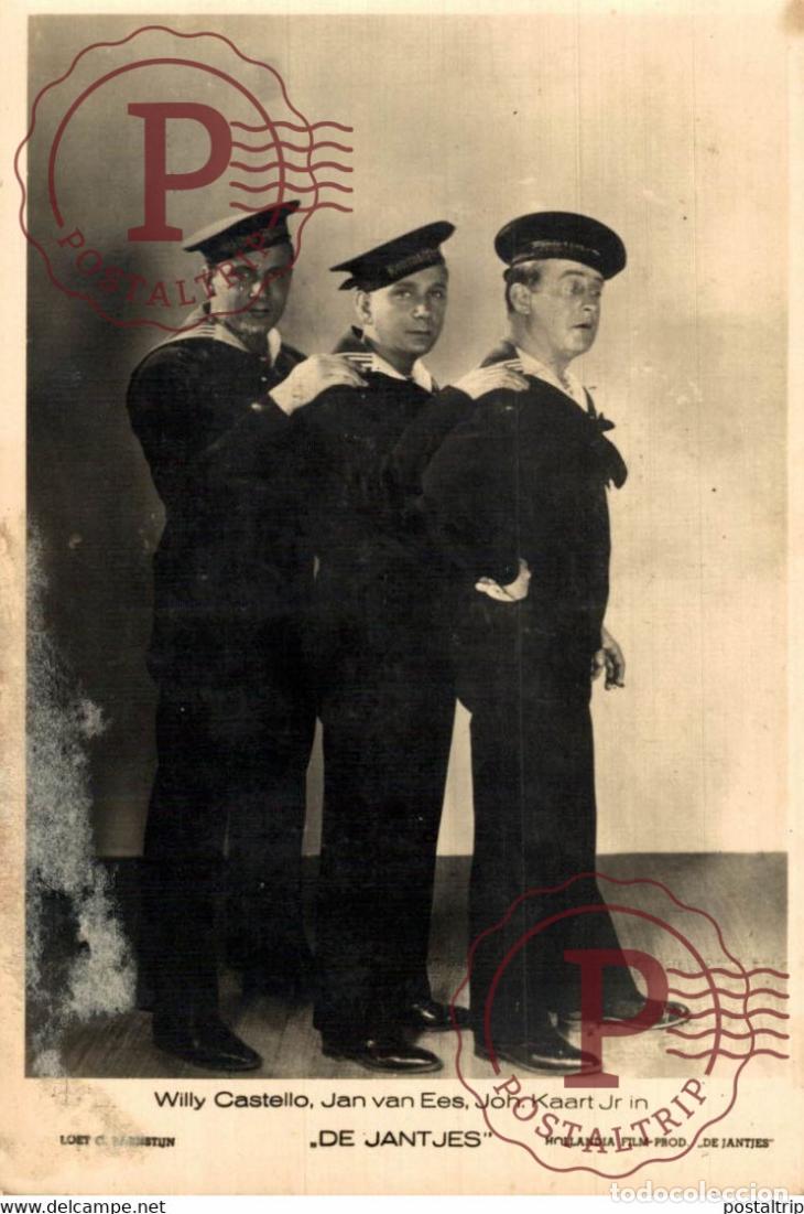 Cinema: Willy Castello, Jan Van Ees, John Kaart Jr in De Jant Jes ACTORS ACTRESSES ACTEURS ACTRICES