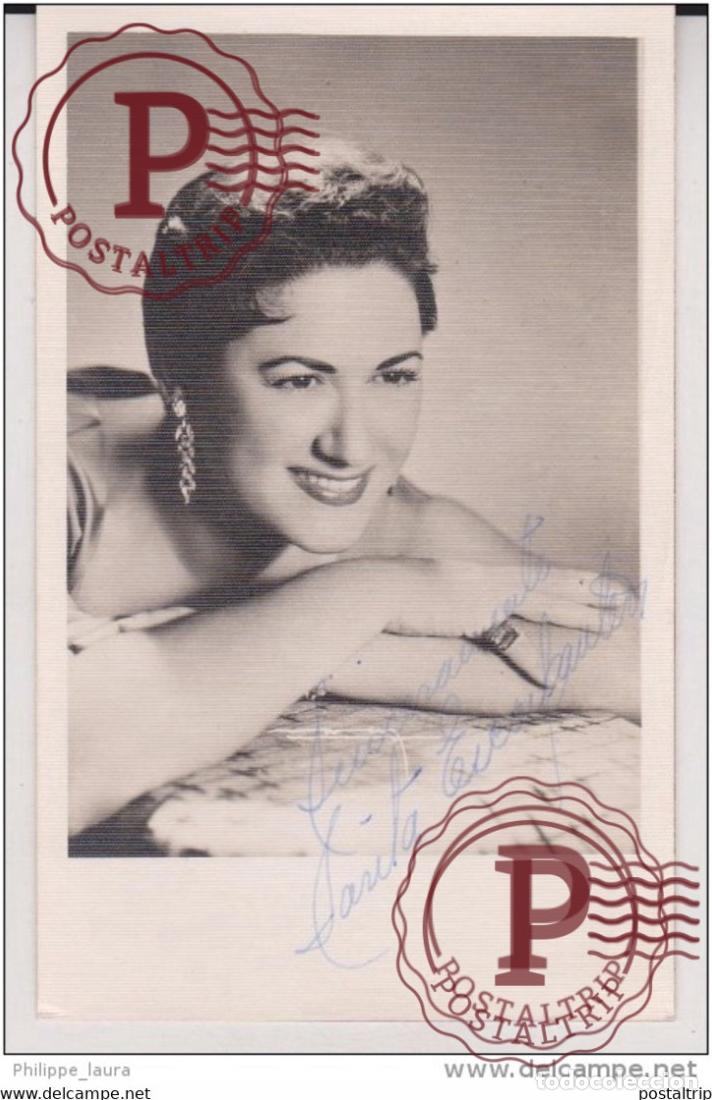 Cin&eacute;ma: AUTOGRAFO SARITA ESCARPANTER CANTANTE. LA HABANA