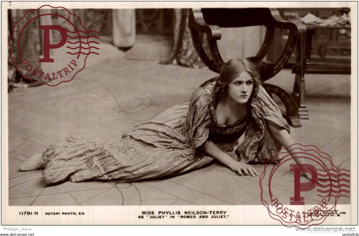 Cine: Miss PHYLLIS NEILSON TERRY. AS JULIET IN ROMEO AND JULIET