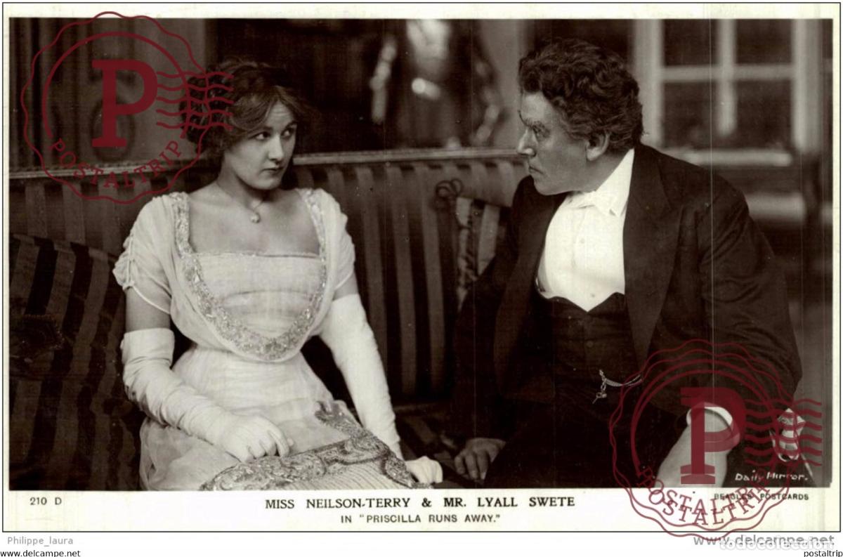 Cine: MISS NEILSON-TERRY & MR LYALL SWETE. PRISCILLA RUNS AWAY