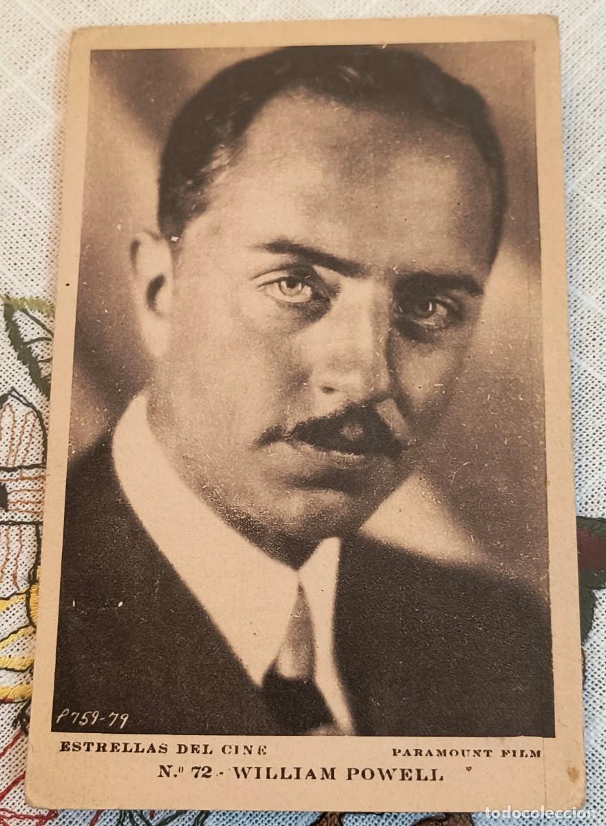 Cine: CINE | POSTAL DEL ACTOR WILLIAM POWELL - PARAMOUNT FILM