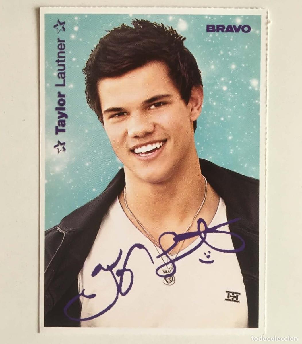 Cine: Taylor Lautner Twilight Jacob / Lucas Till Hannah Montana Autograph Card Bravo Germany 2009 Movie