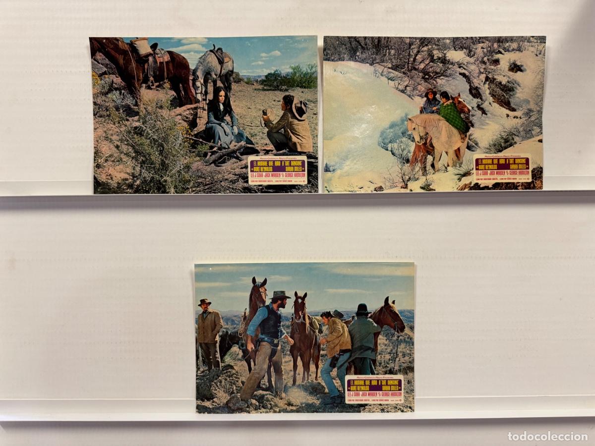 Cine: El hombre que amo a Cat Dancing, Burt Reynolds, Sarah Miles, 3 FOTOCROMOS