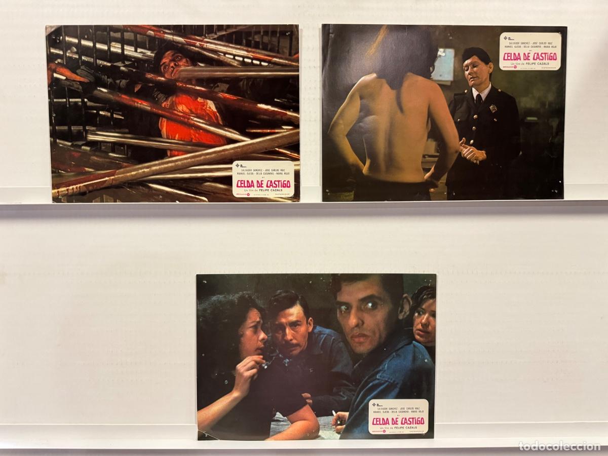 Cine: Celda de castigo, Salvador Sanchez, Manuel Ojeda, 3 FOTOCROMOS