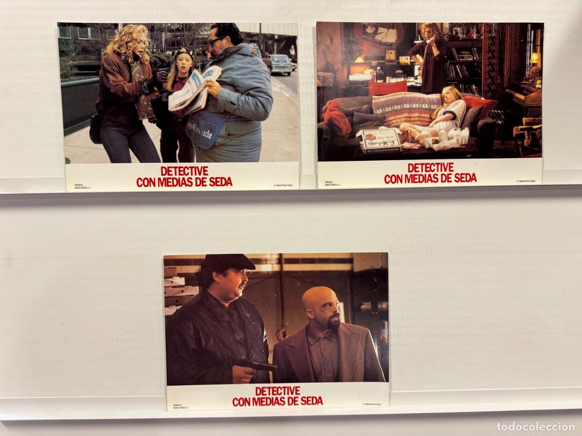 Cine: Detective con medias de seda, Kathleen Turner, 3 FOTOCROMOS