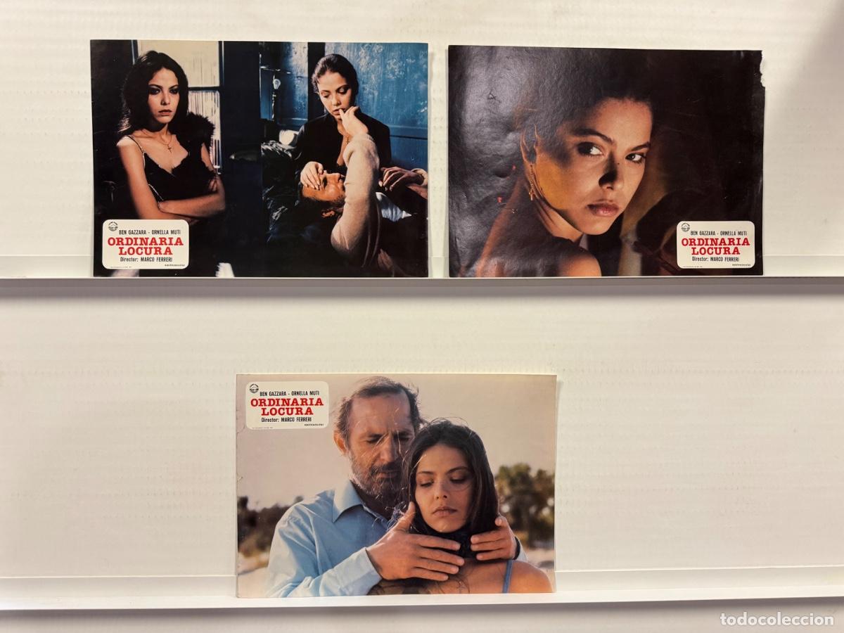 Cine: Ordinaria locura, Ben Gazzara, Ornella Muti, 3 FOTOCROMOS