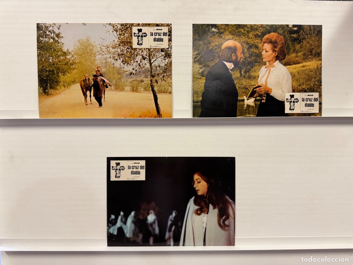 Cine: La cruz del diablo, Eduardo Fajardo, Carmen Sevilla, 3 FOTOCROMOS