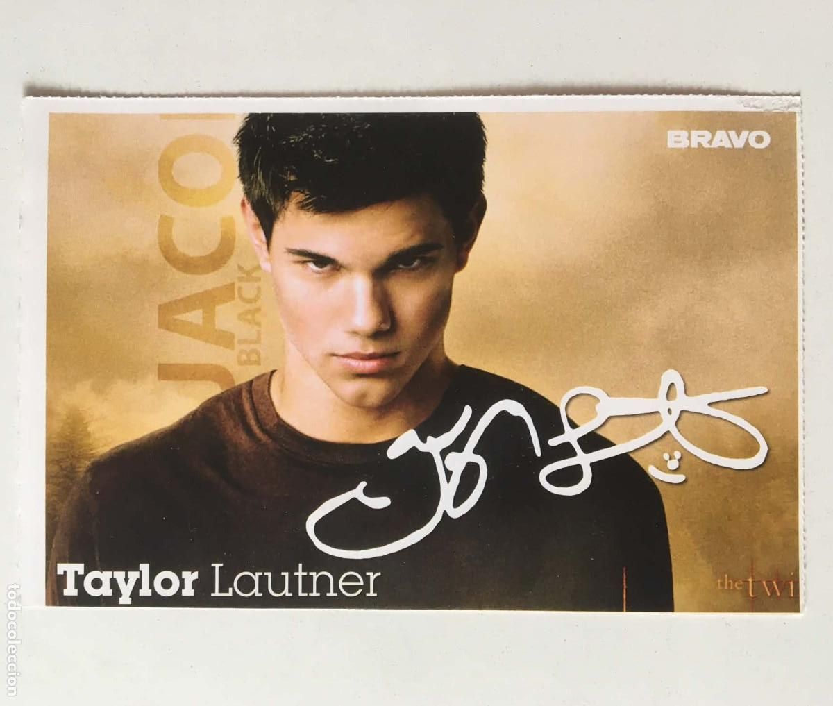 Cine: Taylor Lautner Twilight / Mesut Ozil Werder Autograph Card Bravo Germany 2010 Movie Football