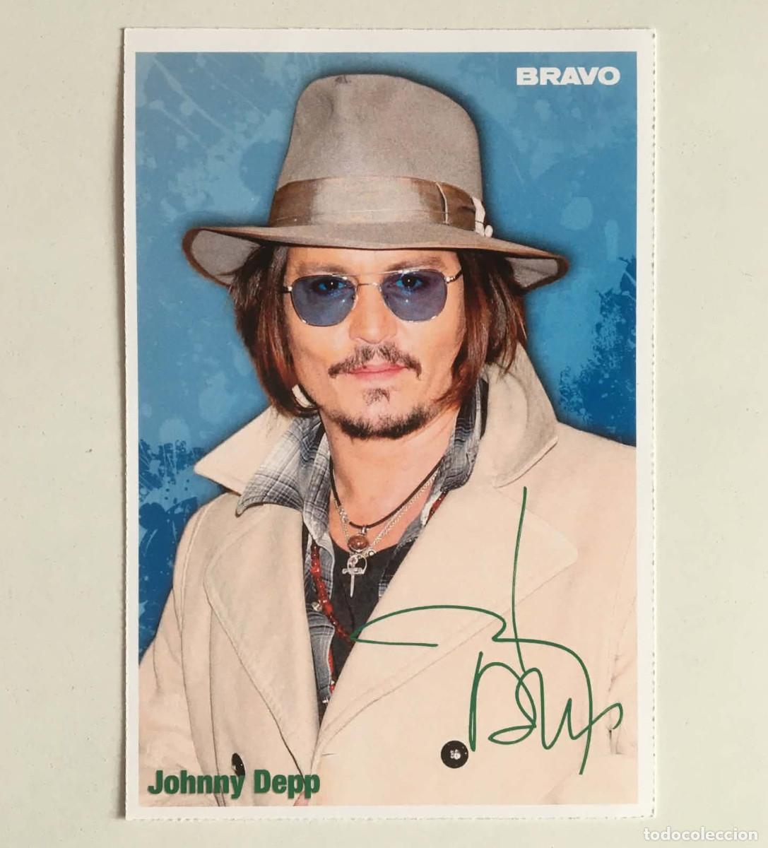 Cine: Johnny Depp / Kesha Autograph Card Bravo Germany 2010 Music Movie Cinema