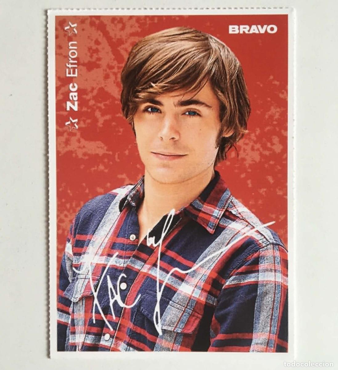 Cine: Zac Efron / Daniel Schuhmacher Collectible Autograph Card Bravo Germany 2009 TV Series Disney Music