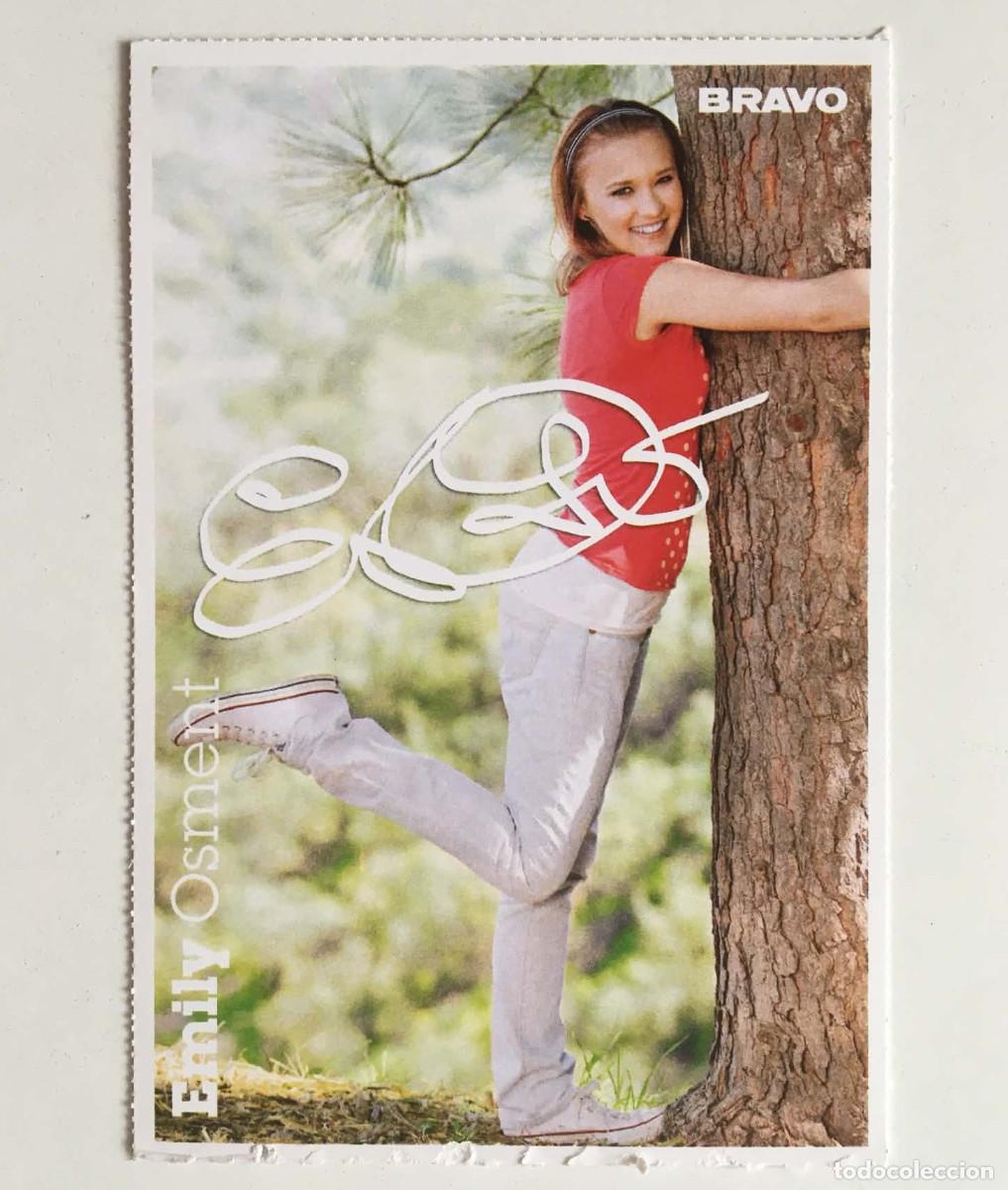 Cine: Emily Osment Hannah Montana / Jimi Blue Ochsenknecht Autograph Card Bravo Germany 2008 Disney Music