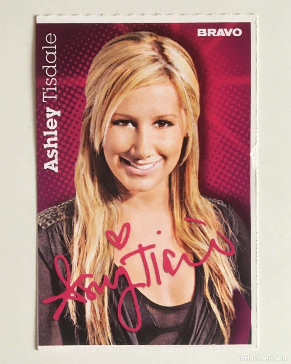 Cine: Ashley Tisdale & Sido Double-Sided Autograph Card Bravo Magazine Germany 2008 Disney TV Series Music